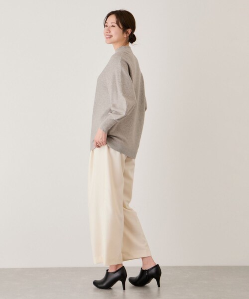 Jayro（ジャイロ）の「ボリュームスリーブチュニック（ニット/セーター・レディース・グレー/ホワイト系/ネイビー/ブルー系/ワイン・F）」の11枚目の写真