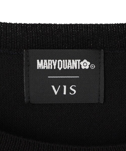 VIS（ビス）の「【MARY QUANT×VIS】スカーフ風ボウタイニット（ニット/セーター・レディース・ブラック/オフホワイト/レッド・F）」の19枚目の写真
