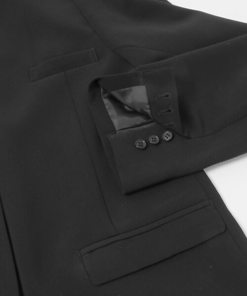 URBAN RESEARCH ROSSO（アーバンリサーチロッソ）の「ELENDEEK　LAYERED COLLARLESS JACKET（ノーカラージャケット・レディース・BLK・Free）」の4枚目の写真