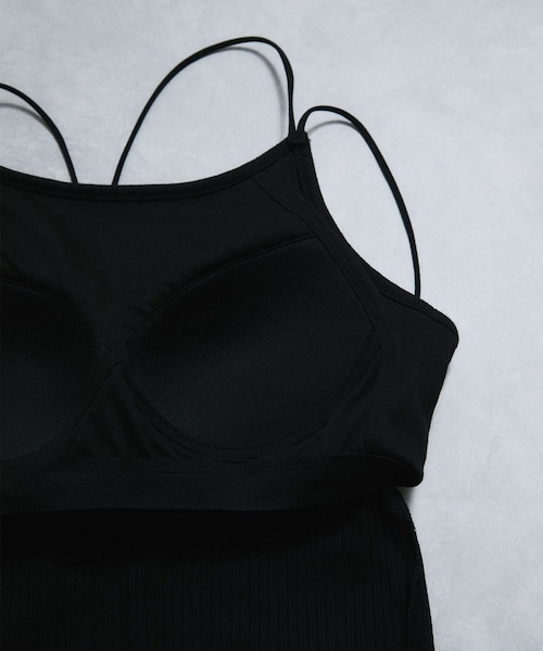 VIS（ビス）の「アメスリカップ付きインナーキャミソール（キャミソール・レディース・ブラック/ホワイト/ダークブラウン・F）」の11枚目の写真