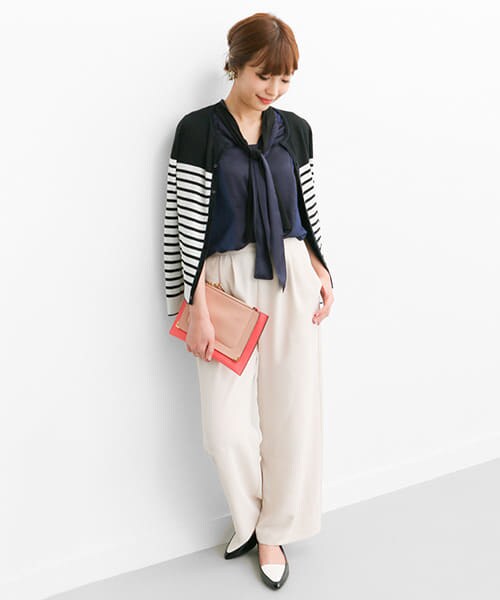 URBAN RESEARCH ROSSO（アーバンリサーチロッソ）の「ボウタイノースリーブブラウス（シャツ/ブラウス・レディース・LIGHT GRAY/NAVY/APRICOT・FREE）」の10枚目の写真