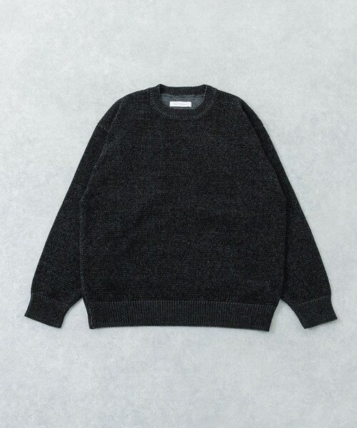 URBAN RESEARCH（アーバンリサーチ）の「ローゲージモールニット（ニット/セーター・メンズ・WHITE/GREEN/NAVY/BLACK・M/L）」の2枚目の写真