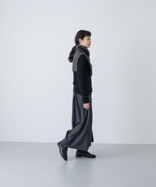 かぐれ（カグレ）の「TICCA　ヤクニットスヌード（ストール/ショール・レディース・ivory/light blue/grey・FREE）」の11枚目の写真