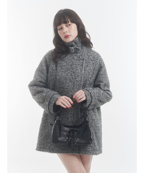 jouetie（ジュエティ）の「Aラインミドルコート（その他アウター・レディース・アイボリー/グレー/ブラック/ブラウン・M）」の8枚目の写真