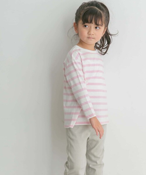 URBAN RESEARCH DOORS(アーバンリサーチドアーズ)の「『親子リンク』ボーダーワイドプルオーバー(KIDS)(その他トップス・キッズ・NVY/PINK/BLUE・105/120/135/150)」の12枚目の写真