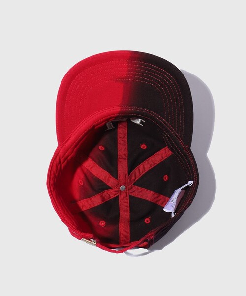 ADAM ET ROPE'（アダムエロペ）の「【LIBRIO MENDONCA/リブリオ メンドンサ】BLACK DYED LM CAP（キャップ・メンズ・ブルー/レッド・F）」の12枚目の写真