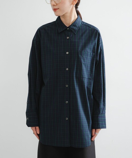 URBAN RESEARCH(アーバンリサーチ)の「new basic BROAD BIG SHIRTS(シャツ/ブラウス・レディース・BLUE/CHECK・FREE)」の16枚目の写真