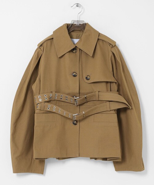 URBAN RESEARCH(アーバンリサーチ)の「GANNI SHORT PEPLUM JACKET(テーラードジャケット・レディース・ERMINE 840・36)」の2枚目の写真