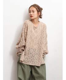 Ungrid | 透かし編みルーズニット(ニット/セーター)