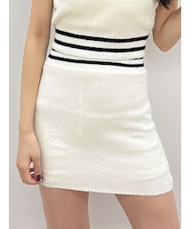 GYDA | ラインパイルスカートライクショートパンツ(スカート)