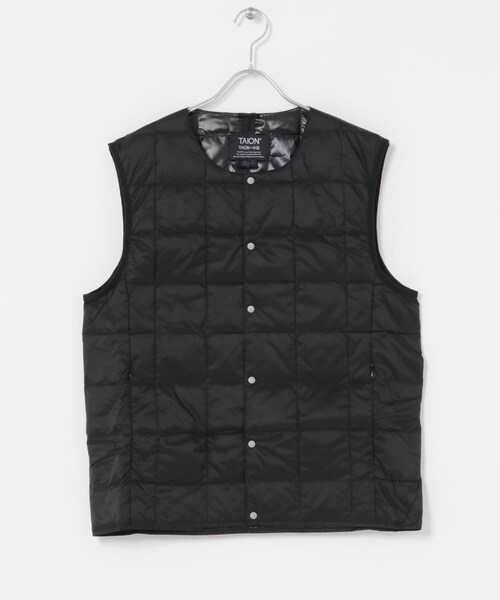 ITEMS URBANRESEARCH（アイテムズ アーバンリサーチ）の「TAION　CrewNeck Button Down Vest（その他アウター・メンズ・BLK/CHA/D.BROWN/KHK/NVY・M/L/XL）」の13枚目の写真