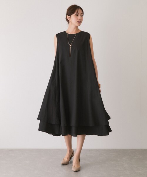 Jayro(ジャイロ)の「ノースリーブワンピース(ワンピース・レディース・ブラック/ネイビー/ブルー/オレンジ/イエロー・F)」の8枚目の写真