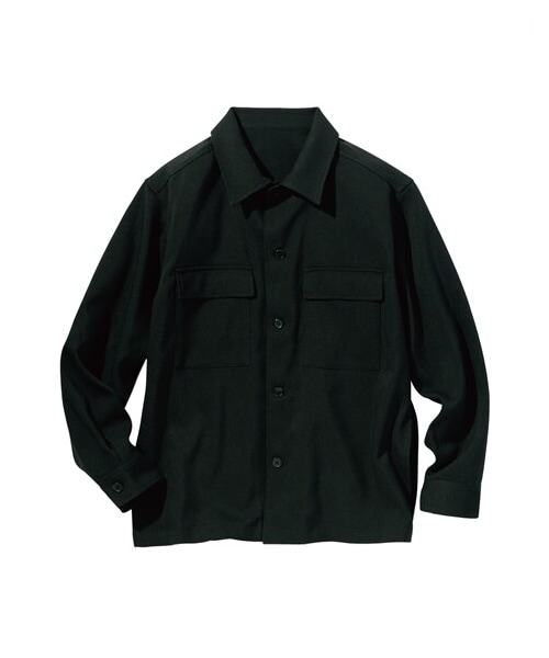 nissen（ニッセン）の「CPOシャツジャケット（ジャケット/アウター・メンズ・ブラウン/黒/ベージュ・M/L/LL/3L/4L/5L/6L/8L/10L）」の7枚目の写真