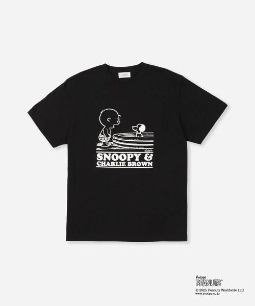 Saturdays NYC(サタデーズ ニューヨークシティ )の「SNYC x SNOOPY & CHARLIE T(Tシャツ/カットソー・レディース・ブラック/ホワイト・L/M/S/XL)」の8枚目の写真