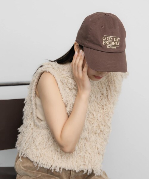 KBF（ケイビーエフ）の「カフェロゴエンブロイダリーCAP（キャップ・レディース・BROWN/BLACK・one）」の13枚目の写真