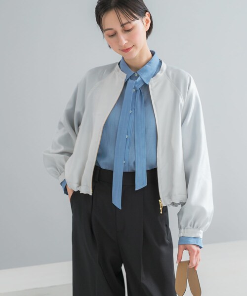 URBAN RESEARCH ROSSO（アーバンリサーチロッソ）の「ビンテージツイルライトブルゾン（ブルゾン・レディース・IVORY/D/BROWN・Free）」の16枚目の写真