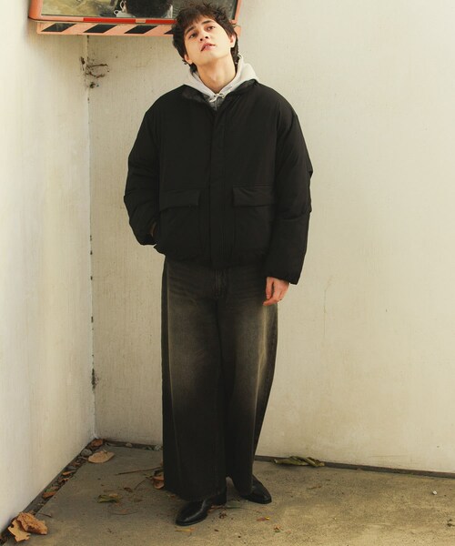 SENSE OF PLACE by URBAN RESEARCH(センスオブプレイスバイアーバンリサーチ)の「バルーンパデッドブルゾン(テーラードジャケット・メンズ・BLACK/NAVY/YELLOW・M/L)」の11枚目の写真