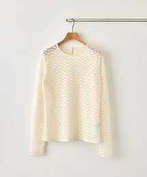 ROPE' | フラワーレースベーシックカットソー/イージーケア(Tシャツ/カットソー)