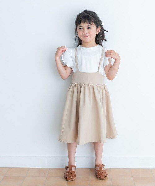 URBAN RESEARCH DOORS(アーバンリサーチドアーズ)の「キャミソールジャンパースカート(KIDS)(ワンピース・キッズ・KHAKI/BEIGE・105/120/135)」の7枚目の写真