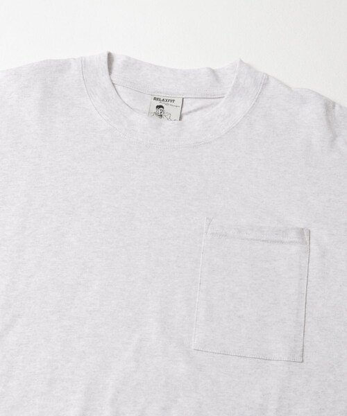 URBAN RESEARCH（アーバンリサーチ）の「RELAX FIT　リブTシャツ（Tシャツ/カットソー・メンズ・BLACK/WHITE/ASH/BROWN/L BLUE・FREE）」の20枚目の写真