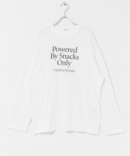 URBAN RESEARCH DOORS(アーバンリサーチドアーズ)の「FORK&SPOON オーバーサイズロゴロングスリーブTシャツ(Tシャツ/カットソー・レディース・OFF/BLACK・1)」の11枚目の写真