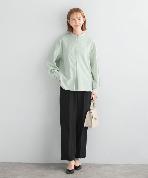 URBAN RESEARCH ROSSO（アーバンリサーチロッソ）の「ウォッシャブルセンタープレスパンツ（その他パンツ・レディース・BLACK/ECRU/BLUE・36/38）」の22枚目の写真