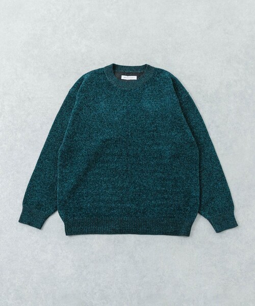 URBAN RESEARCH（アーバンリサーチ）の「ローゲージモールニット（ニット/セーター・メンズ・WHITE/GREEN/NAVY/BLACK・M/L）」の3枚目の写真