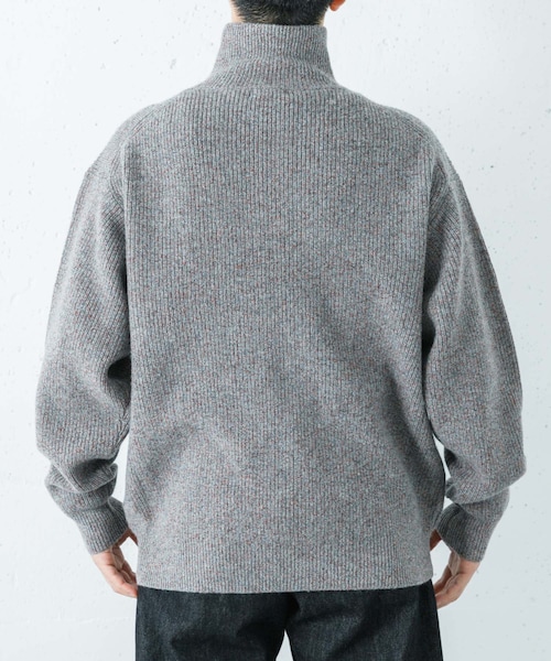 URBAN RESEARCH（アーバンリサーチ）の「ULTERIOR　WOOL COTTON RIB DRIVERS KNIT（テーラードジャケット・メンズ・BLACK MIX/GREY MIX/PURPLE MIX・M/L）」の8枚目の写真