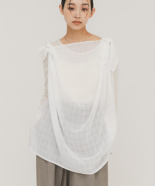 KBF（ケイビーエフ）の「マルチWAYトップス（その他トップス・レディース・OFF/BLUE・One）」の16枚目の写真