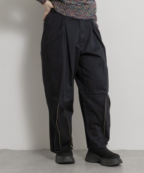 THE GOODLAND MARKET（ザグッドランドマーケット）の「77circa　make zip hem khaki trousers（その他パンツ・レディース・khaki1/khaki2/khaki3/navy1/navy2/navy3・30）」の9枚目の写真