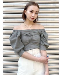 EMODA | テクニカルスリーブトップ(Tシャツ/カットソー)