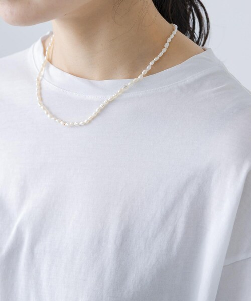 かぐれ（カグレ）の「Toile　RICE PEARL NECKLACE（ネックレス・レディース・WH・45）」の3枚目の写真