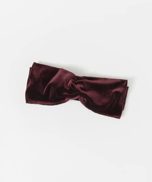 SENSE OF PLACE by URBAN RESEARCH（センスオブプレイスバイアーバンリサーチ）の「ベロアリボンヘアバンド∴（ヘアバンド・レディース・BEIGE/BLACK/WINE・-）」の3枚目の写真