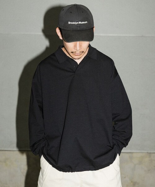 URBAN RESEARCH(アーバンリサーチ)の「Wide Dad SHADE TECH ポロシャツ ロングスリーブ(ポロシャツ・メンズ・D.NAVY・1/2)」の8枚目の写真