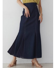 LAGUNAMOON | プリーツマーメイドデニムスカート(スカート)