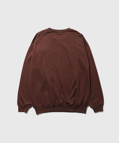 ADAM ET ROPE'(アダムエロペ)の「【AURALEE/オーラリー】SUPER HIGH GAUG SWEAT P/O(スウェット・メンズ・ダークブラウン/ワイン・3/4/5)」の7枚目の写真