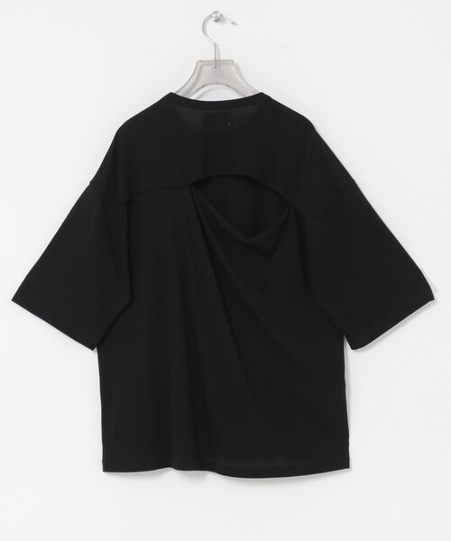URBAN RESEARCH（アーバンリサーチ）の「new basic　DISCOMFORT SLIT TOPS（Tシャツ/カットソー・レディース・WHITE/BLACK・Free）」の8枚目の写真