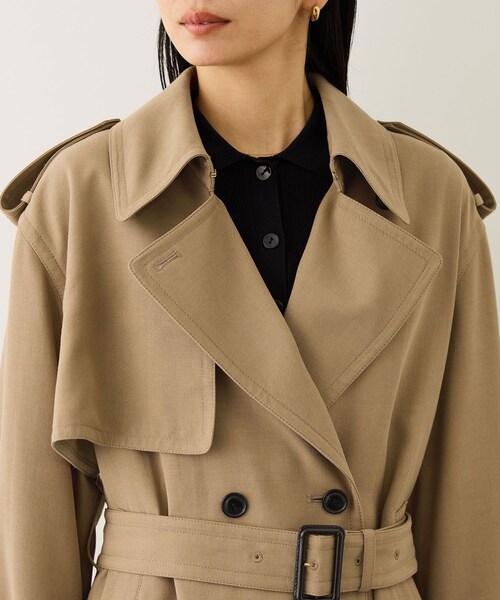 ROPE'(ロペ)の「【MANTECO(マンテコ)】テンセルウールミドル丈トレンチコート(トレンチコート・レディース・ベージュ・F)」の19枚目の写真