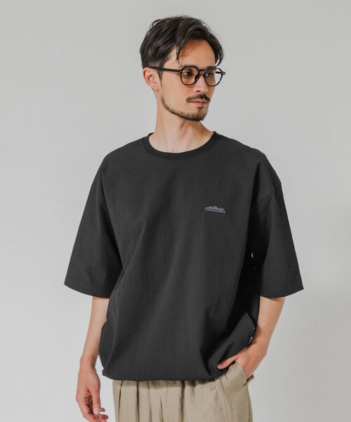 URBAN RESEARCH(アーバンリサーチ)の「『吸水速乾/UVカット』『別注』THOUSAND MILE×URBAN RESEARCH WASHER CODE T-SHIRTS(Tシャツ/カットソー・メンズ・BLACK/CHARCOAL/NAVY ST・S/M/L)」の7枚目の写真