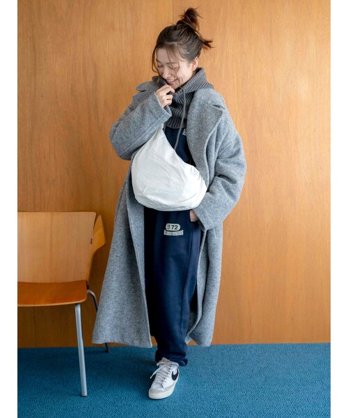 Ungrid（アングリッド）の「スライバーチェスターロングコート（チェスターコート・レディース・オレンジ/ブルー/グレー・M/S）」の6枚目の写真