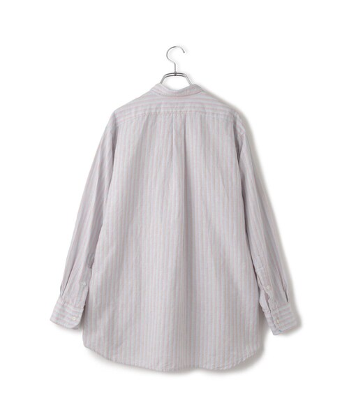 ADAM ET ROPE'(アダムエロペ)の「【INDIVIDUALIZED SHIRTS for SALON】別注ストライプシャツ L.BLUE BASE ORANGE ST(シャツ/ブラウス・レディース・ブルー系・F)」の22枚目の写真