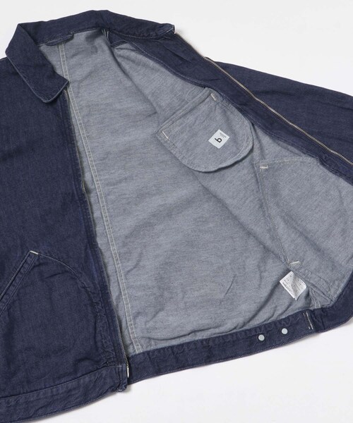 URBAN RESEARCH（アーバンリサーチ）の「blurhmsROOTSTOCK　Light oz Denim ZIP Work Jacket（デニムジャケット・メンズ・INDIGO・2/3）」の12枚目の写真