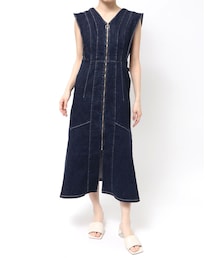 Lee | 【Leeコラボ】フレアスリーブデニムワンピース(ワンピース)