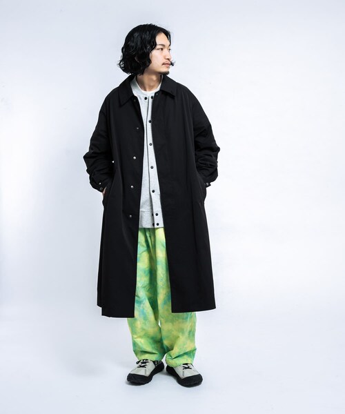 EKAL（エカル）の「SOLOTEXツイルトラベルコート（ステンカラーコート・メンズ・ネイビー/ブラック・M/L）」の19枚目の写真