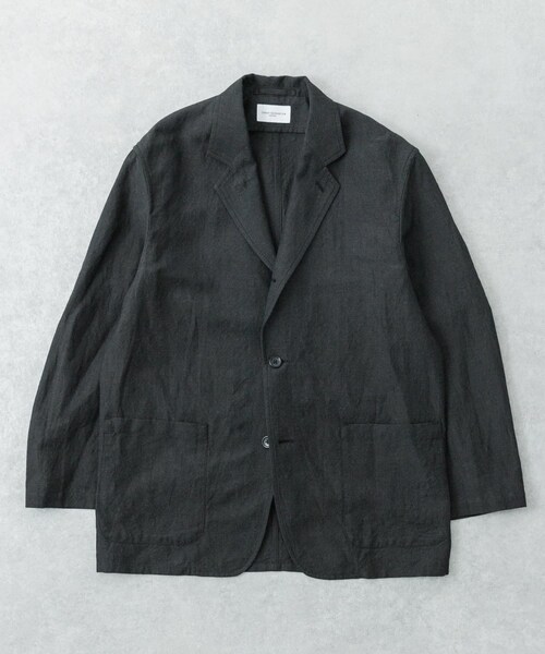 URBAN RESEARCH（アーバンリサーチ）の「new basic　WOOL LINEN SINGLE SHIRTS JACKET（テーラードジャケット・メンズ・BK STRIPE/BLACK・M/L/XL）」の7枚目の写真