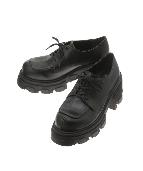 EVRIS（エヴリス）の「レースアッププラットフォームシューズ（ローファー・レディース・ホワイト/ブラック/ブラウン・S/M/L）」の15枚目の写真