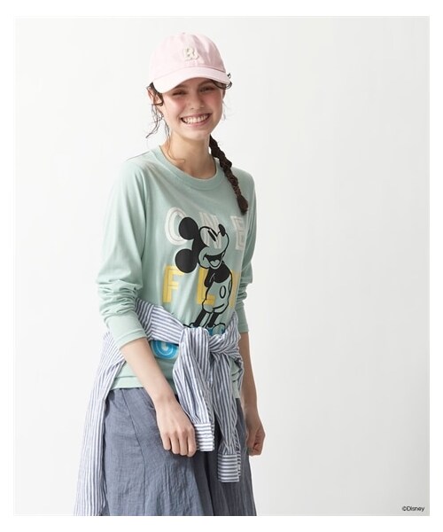 nissen（ニッセン）の「大きいサイズ長袖プリントTシャツ／ディズニー（Tシャツ/カットソー・レディース・カーキ(プー)/グレイッシュミント(ミッキー)/黒(ミッキー&ドナルド)/ローズ(おしゃれキャット)/オフホワイト(ベイマックス)・L~LL相当/3L~4L相当/5L~6L相当/8L相当/10L相当）」の18枚目の写真