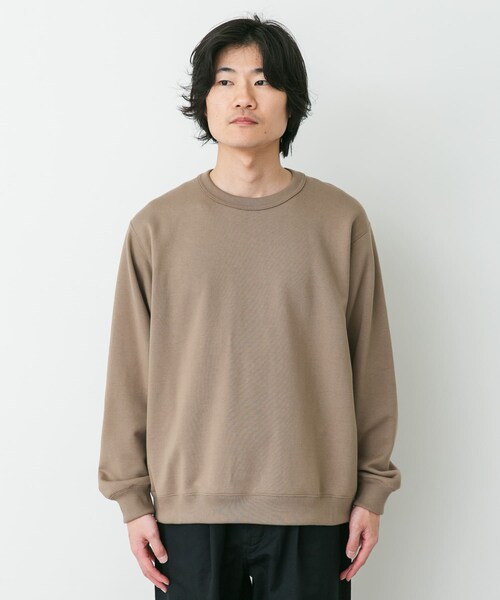 URBAN RESEARCH DOORS(アーバンリサーチドアーズ)の「STILL BY HAND PIMA COTTON SWEATSHIRTS(スウェット・メンズ・ASH WHITE/K.BEIGE/INK BLACK・46/48)」の12枚目の写真
