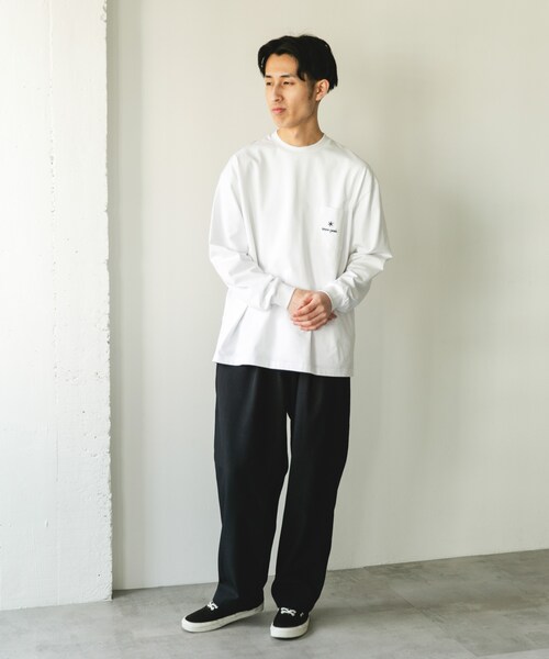 URBAN RESEARCH DOORS(アーバンリサーチドアーズ)の「『別注』Snow Peak Apparel×DOORS POCKET LOGO LONG-SLEEVE T-SHIRTS(Tシャツ/カットソー・メンズ・WHITE/BLUEGRAY/FOLIAGE/CHARCOAL・M/L/XL)」の19枚目の写真