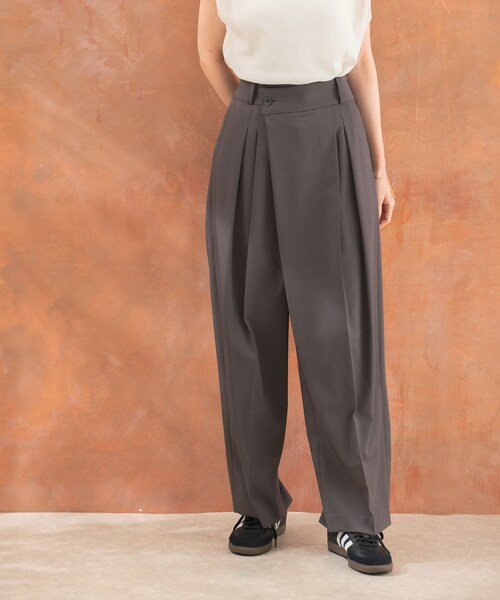 URBAN RESEARCH ROSSO（アーバンリサーチロッソ）の「ラップパンツ（その他パンツ・レディース・beige/gray・36/38）」の4枚目の写真